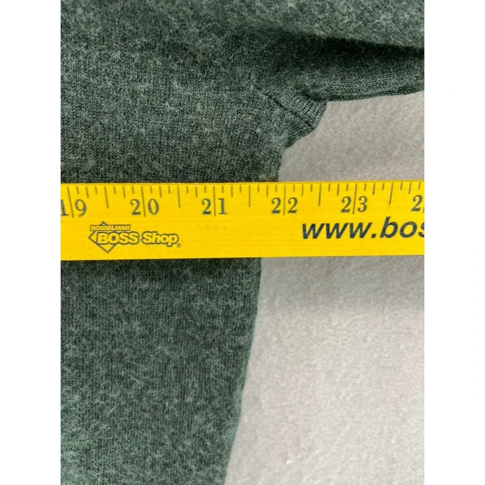 Peter Millar Sweater Mens Sz L Green Merino Wool Lyocell V-Neck Pull Over‎